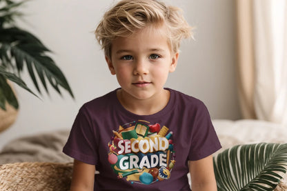 📚✏️ Second Grade – School Stuff & Smart Style! 🎨🌎🍎