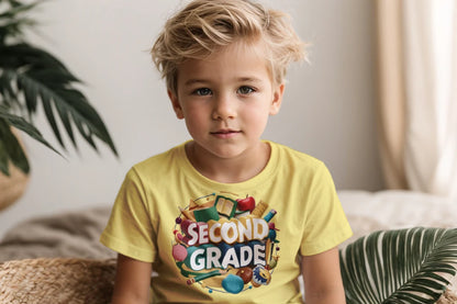 📚✏️ Second Grade – School Stuff & Smart Style! 🎨🌎🍎