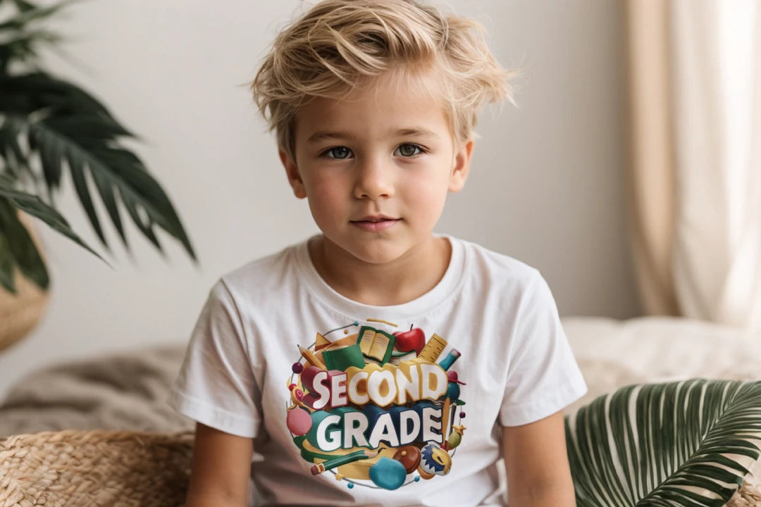 📚✏️ Second Grade – School Stuff & Smart Style! 🎨🌎🍎