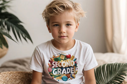 📚✏️ Second Grade – School Stuff & Smart Style! 🎨🌎🍎