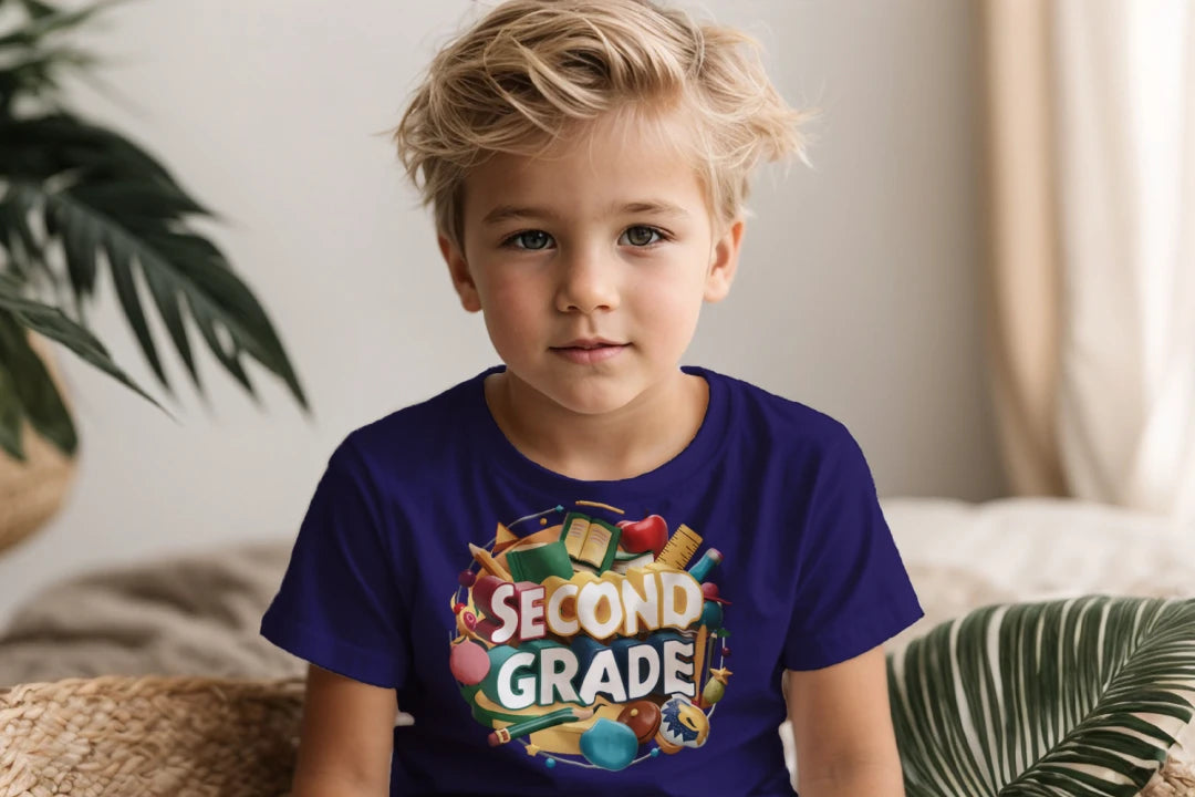 📚✏️ Second Grade – School Stuff & Smart Style! 🎨🌎🍎