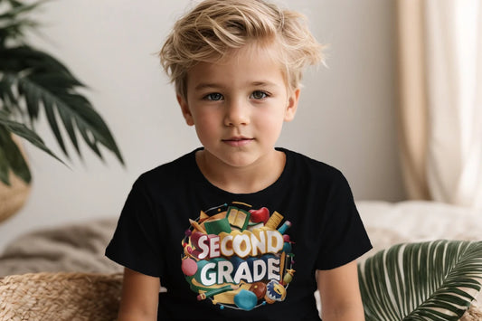 📚✏️ Second Grade – School Stuff & Smart Style! 🎨🌎🍎