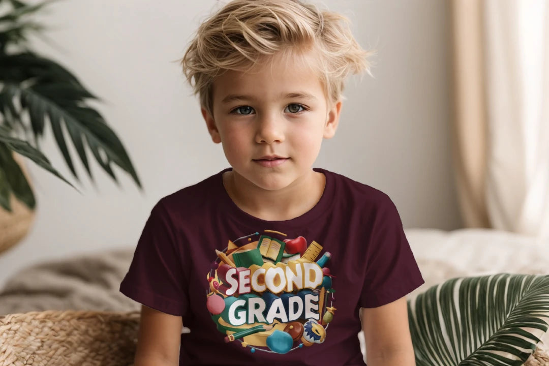 📚✏️ Second Grade – School Stuff & Smart Style! 🎨🌎🍎