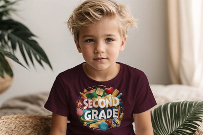 📚✏️ Second Grade – School Stuff & Smart Style! 🎨🌎🍎