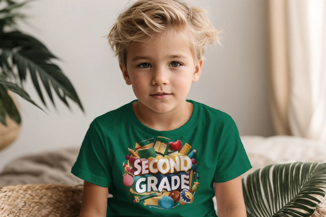 📚✏️ Second Grade – School Stuff & Smart Style! 🎨🌎🍎