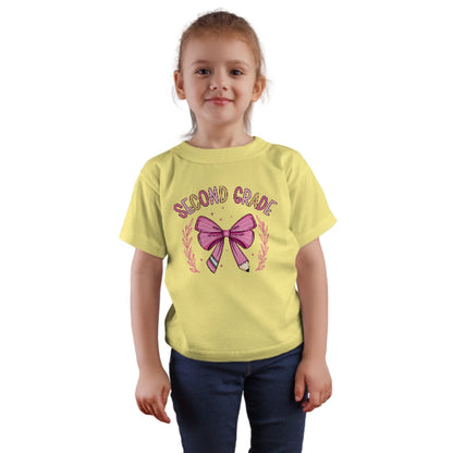 🎀✏️ Second Grade – Crossed Pencils & Cutie Bows! 🌸🌟