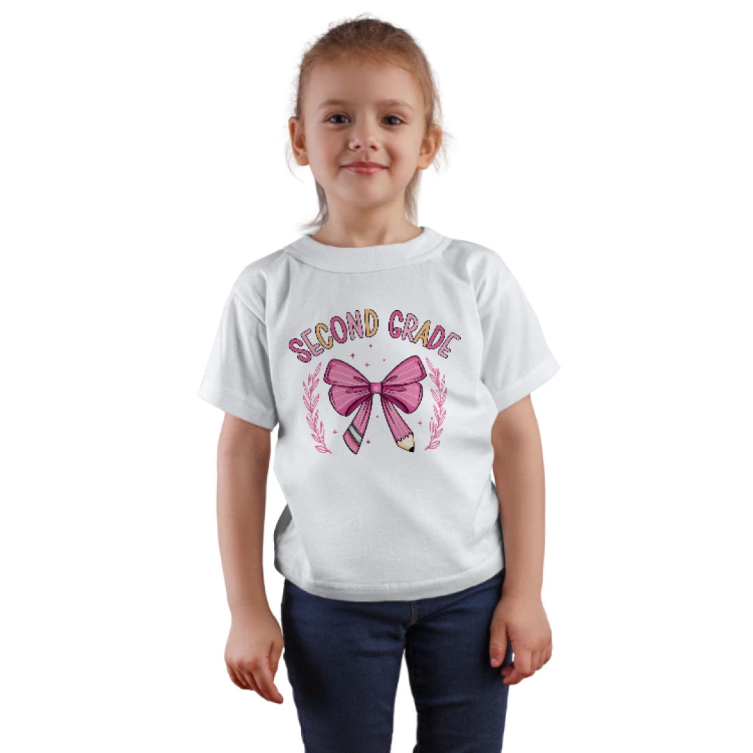 🎀✏️ Second Grade – Crossed Pencils & Cutie Bows! 🌸🌟