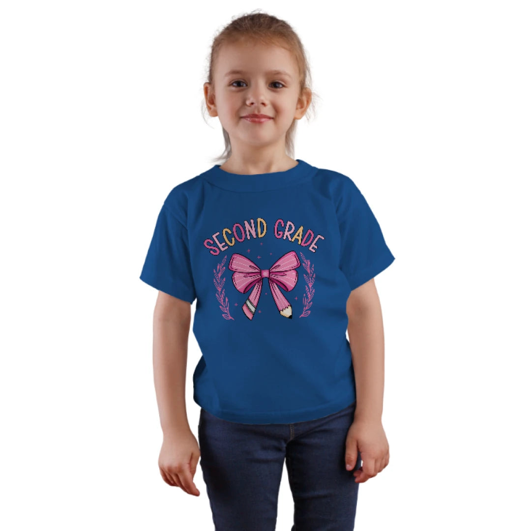🎀✏️ Second Grade – Crossed Pencils & Cutie Bows! 🌸🌟