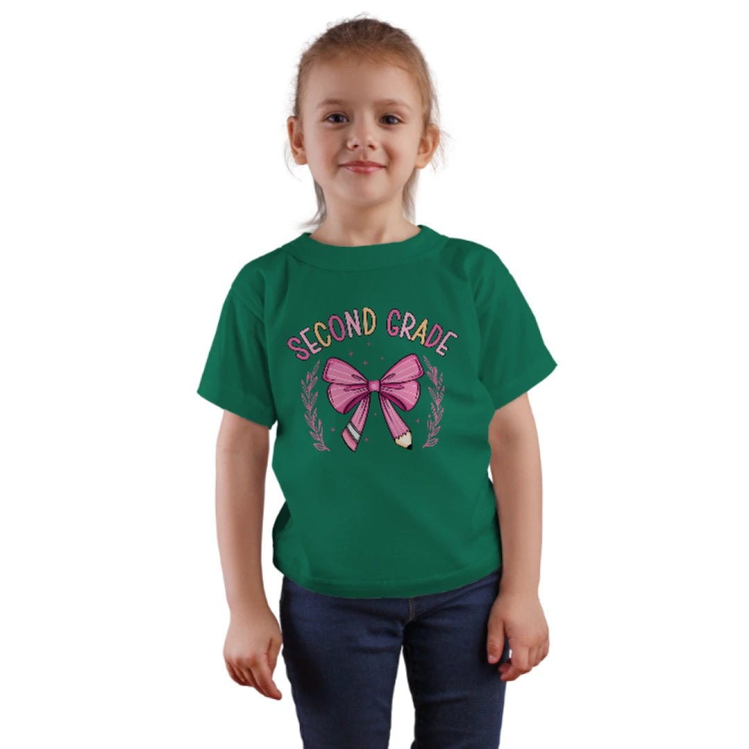 🎀✏️ Second Grade – Crossed Pencils & Cutie Bows! 🌸🌟