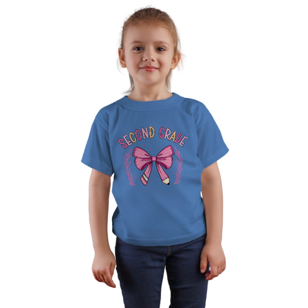 🎀✏️ Second Grade – Crossed Pencils & Cutie Bows! 🌸🌟
