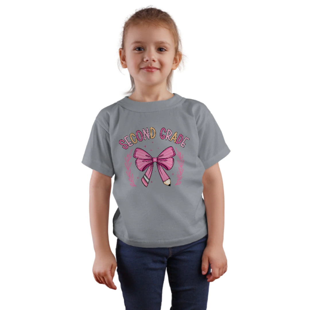 🎀✏️ Second Grade – Crossed Pencils & Cutie Bows! 🌸🌟