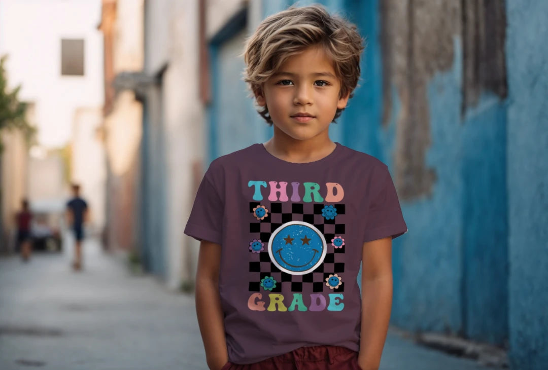 😊🌀 Third Grade – Smile, Sparkle & Checkerboard Cool! 💫🌼