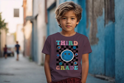 😊🌀 Third Grade – Smile, Sparkle & Checkerboard Cool! 💫🌼