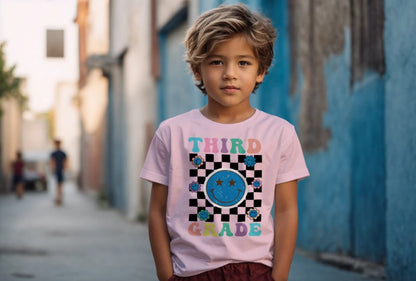 😊🌀 Third Grade – Smile, Sparkle & Checkerboard Cool! 💫🌼