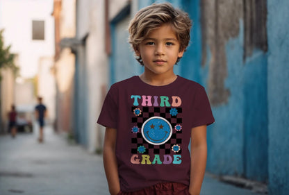 😊🌀 Third Grade – Smile, Sparkle & Checkerboard Cool! 💫🌼