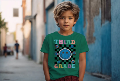 😊🌀 Third Grade – Smile, Sparkle & Checkerboard Cool! 💫🌼