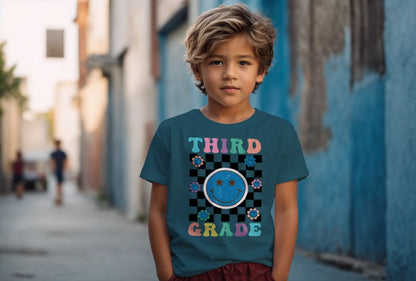😊🌀 Third Grade – Smile, Sparkle & Checkerboard Cool! 💫🌼