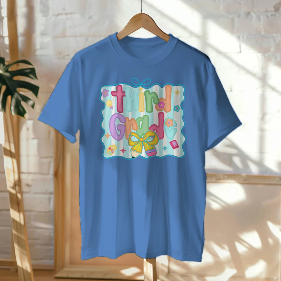 🌈🎀 Third Grade – Pastel Dreams & Ribbon Beams! 💫📚