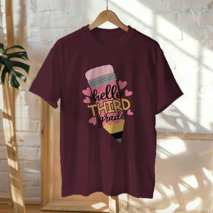 ✏️💗 Hello Third Grade – Pencil Perfect & Heart-Filled! 🌟📚