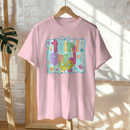 🌈🎀 Third Grade – Pastel Dreams & Ribbon Beams! 💫📚