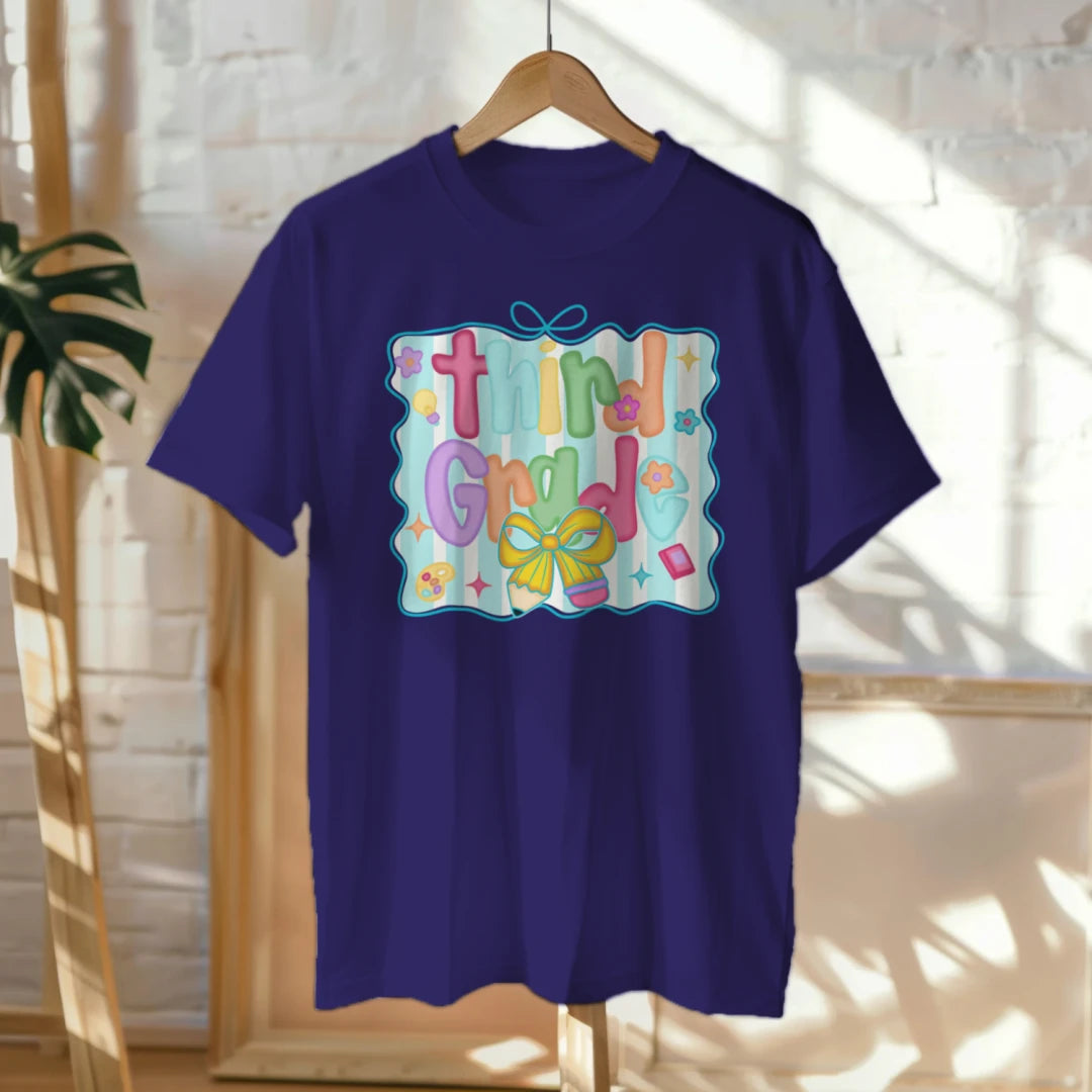 🌈🎀 Third Grade – Pastel Dreams & Ribbon Beams! 💫📚