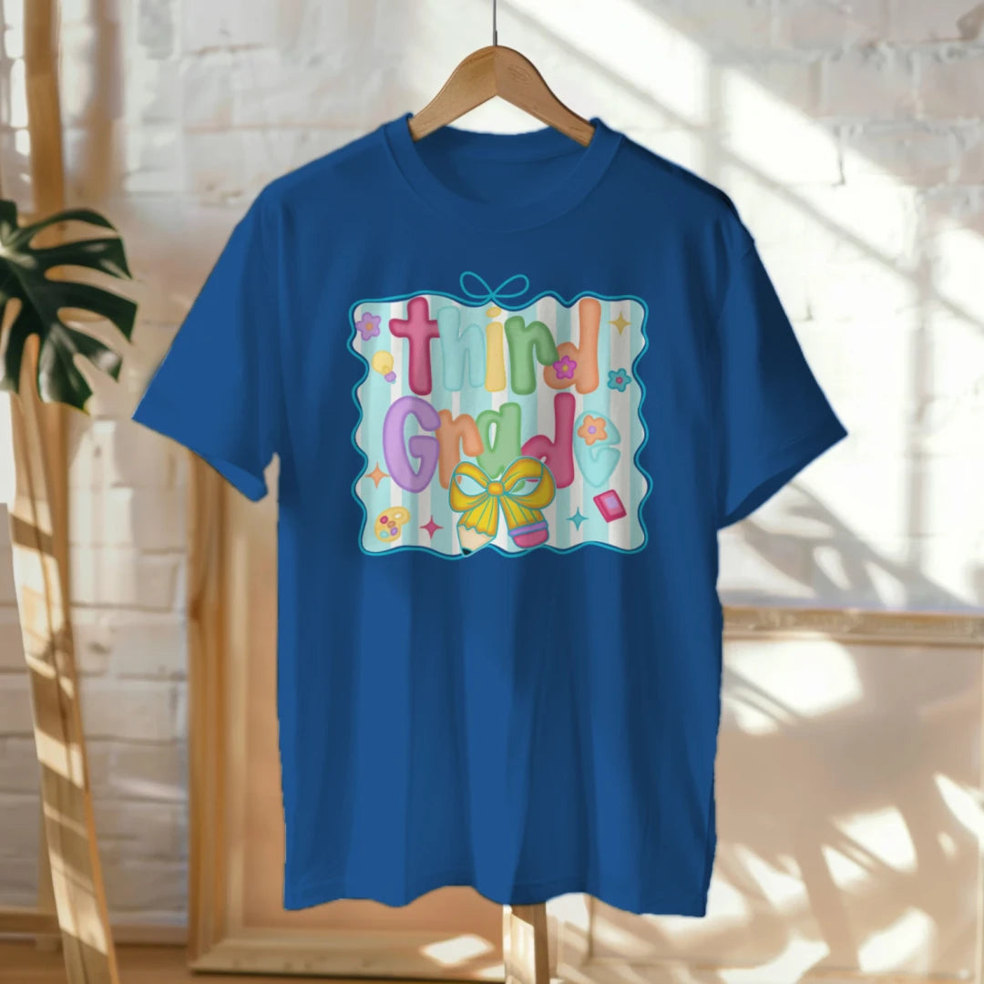 🌈🎀 Third Grade – Pastel Dreams & Ribbon Beams! 💫📚