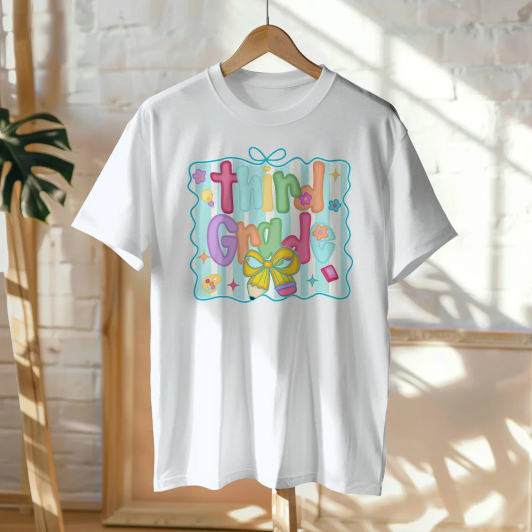 🌈🎀 Third Grade – Pastel Dreams & Ribbon Beams! 💫📚