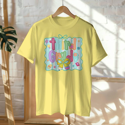 🌈🎀 Third Grade – Pastel Dreams & Ribbon Beams! 💫📚