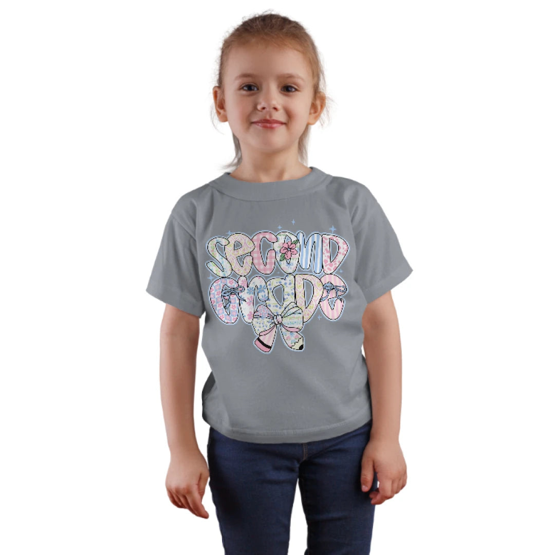 🎀✨ Second Grade – Coquette Cutie with Pencils & Pink Power! 💖✏️🌿