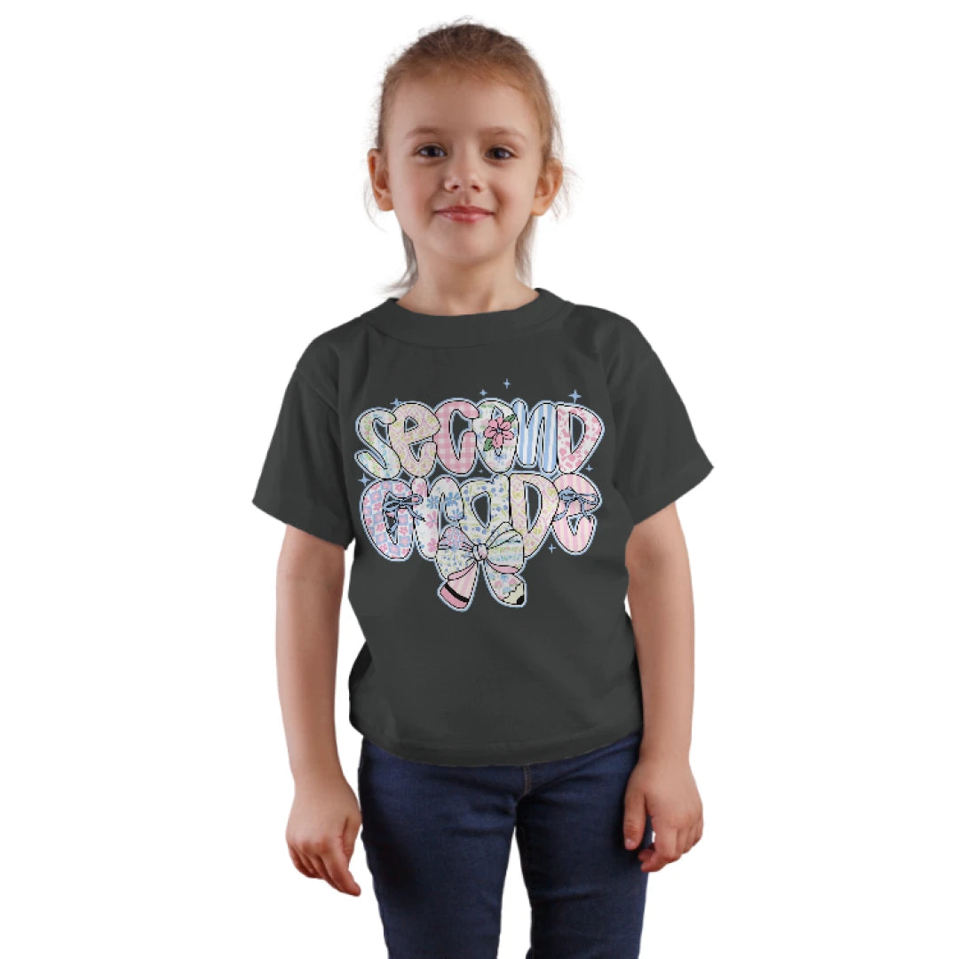🎀✨ Second Grade – Coquette Cutie with Pencils & Pink Power! 💖✏️🌿