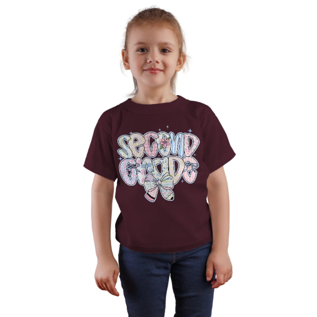 🎀✨ Second Grade – Coquette Cutie with Pencils & Pink Power! 💖✏️🌿