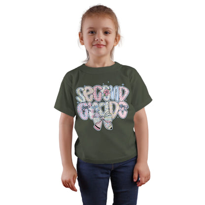 🎀✨ Second Grade – Coquette Cutie with Pencils & Pink Power! 💖✏️🌿