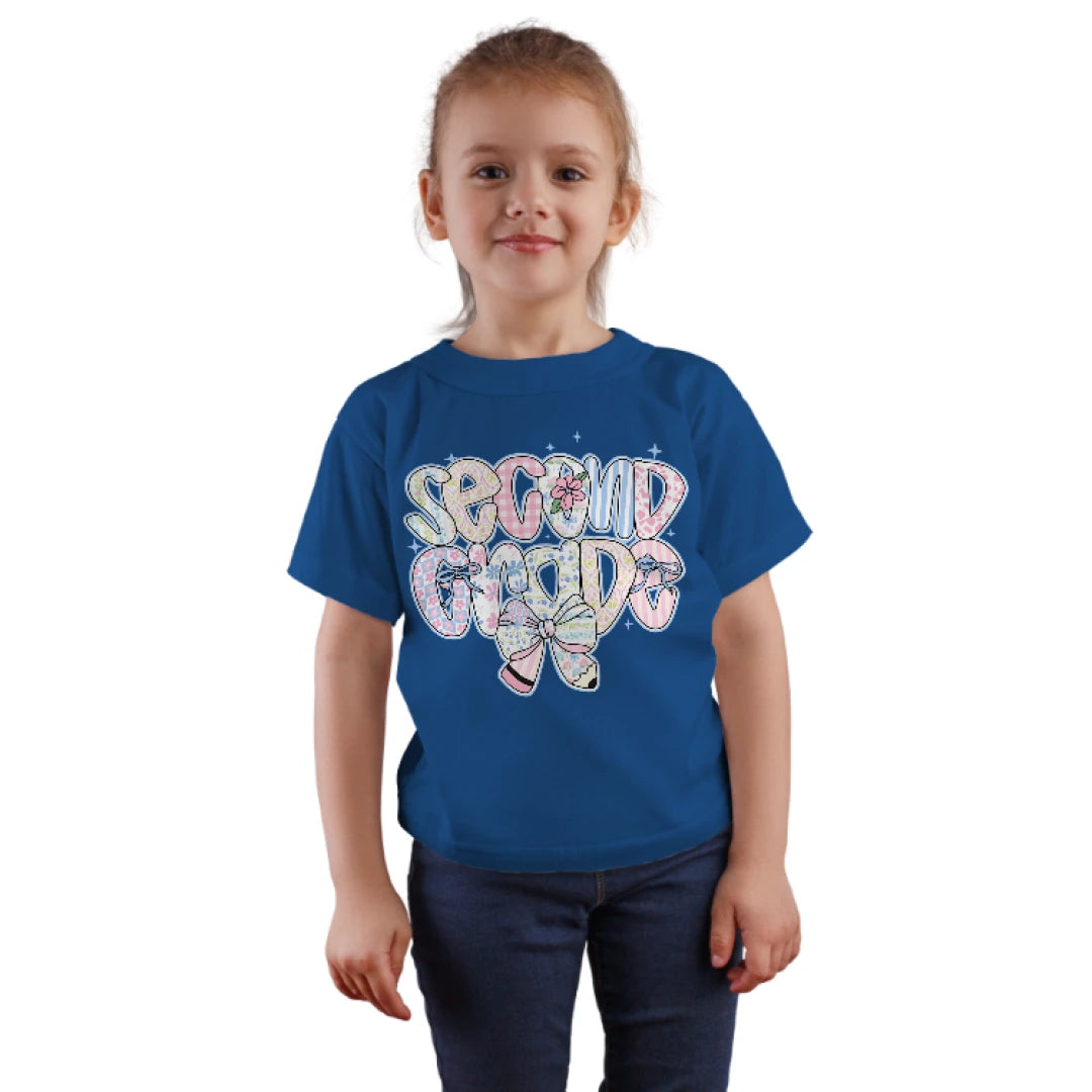 🎀✨ Second Grade – Coquette Cutie with Pencils & Pink Power! 💖✏️🌿