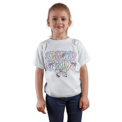 🎀✨ Second Grade – Coquette Cutie with Pencils & Pink Power! 💖✏️🌿