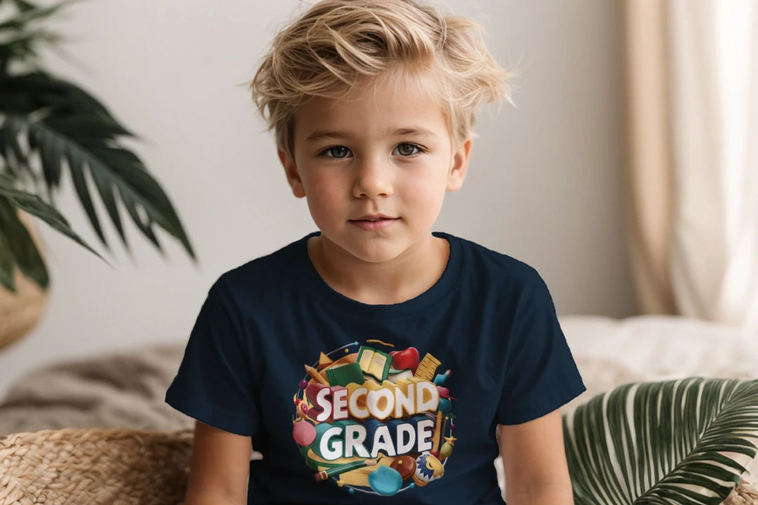 📚✏️ Second Grade – School Stuff & Smart Style! 🎨🌎🍎