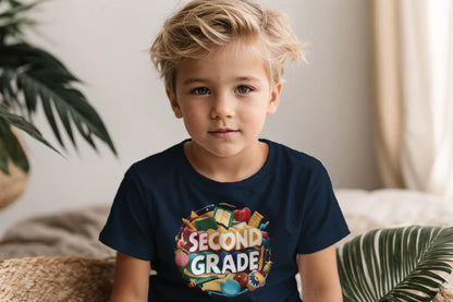 📚✏️ Second Grade – School Stuff & Smart Style! 🎨🌎🍎