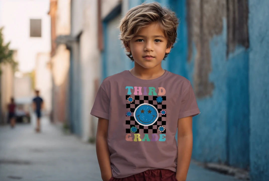 😊🌀 Third Grade – Smile, Sparkle & Checkerboard Cool! 💫🌼