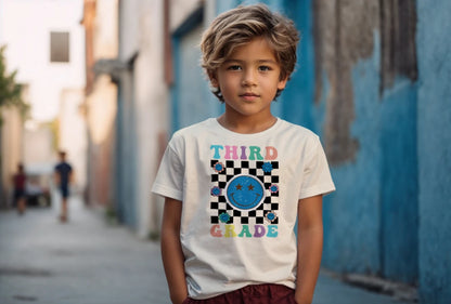 😊🌀 Third Grade – Smile, Sparkle & Checkerboard Cool! 💫🌼