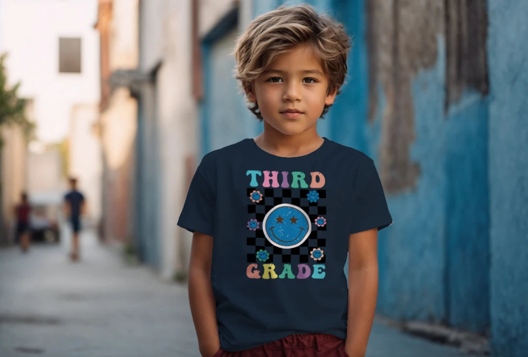 😊🌀 Third Grade – Smile, Sparkle & Checkerboard Cool! 💫🌼