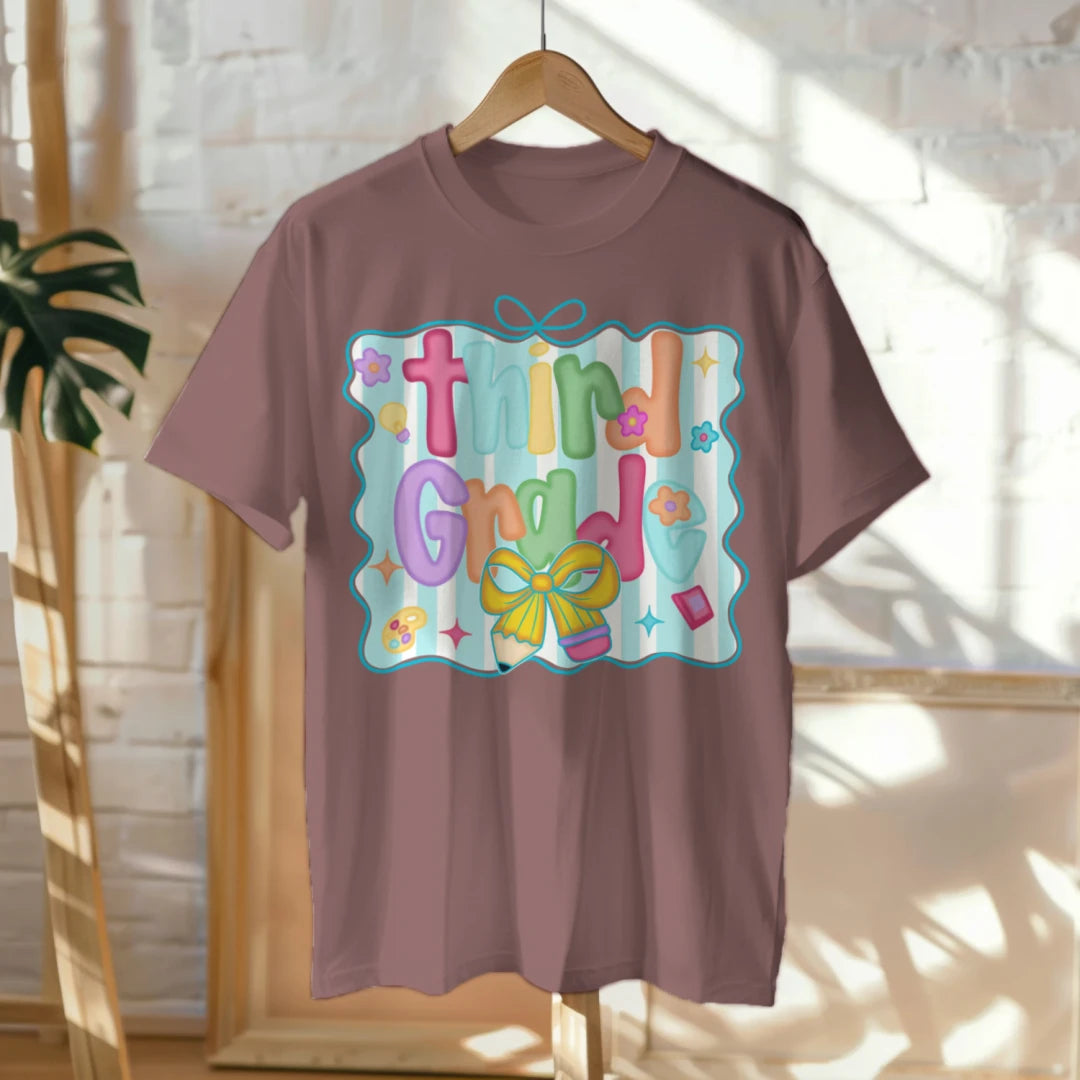 🌈🎀 Third Grade – Pastel Dreams & Ribbon Beams! 💫📚