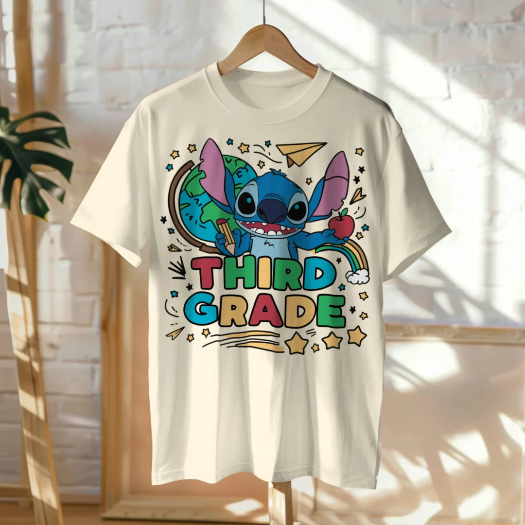 🌀📚 Stitch Says Aloha to Third Grade! 🌈✏️🍎