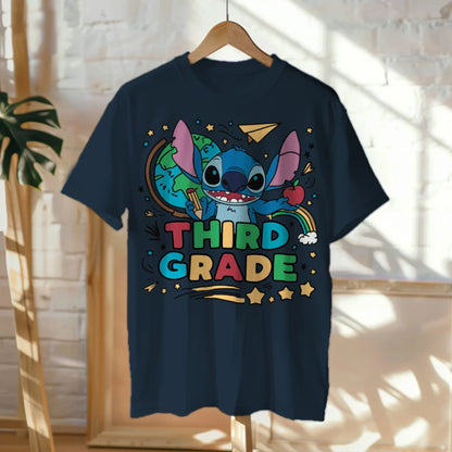 🌀📚 Stitch Says Aloha to Third Grade! 🌈✏️🍎