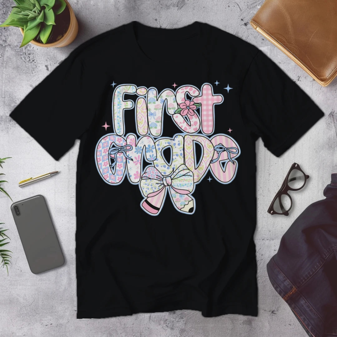 🌸 First Grade – Pastel Pattern Power 🎀✨