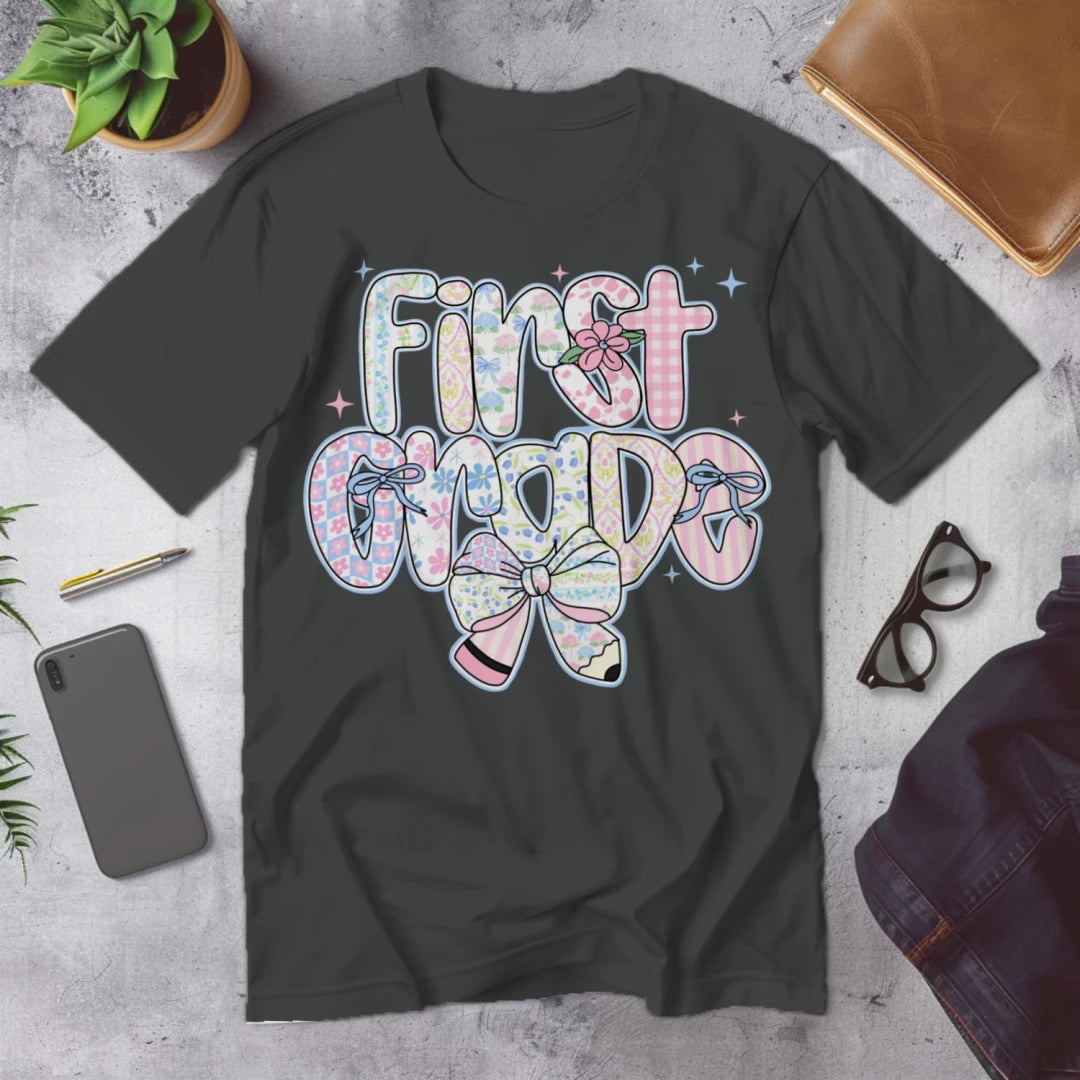 🌸 First Grade – Pastel Pattern Power 🎀✨