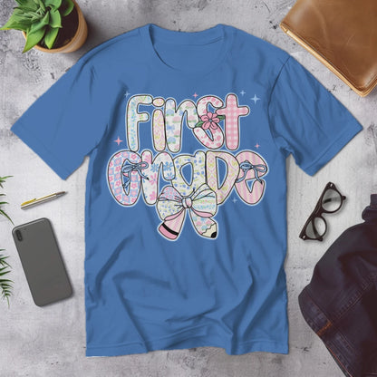 🌸 First Grade – Pastel Pattern Power 🎀✨
