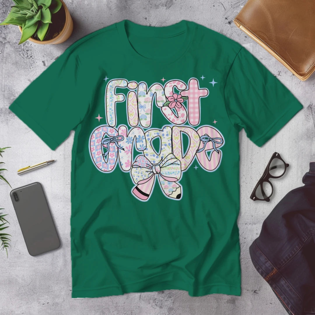 🌸 First Grade – Pastel Pattern Power 🎀✨