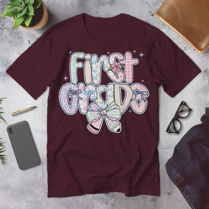 🌸 First Grade – Pastel Pattern Power 🎀✨