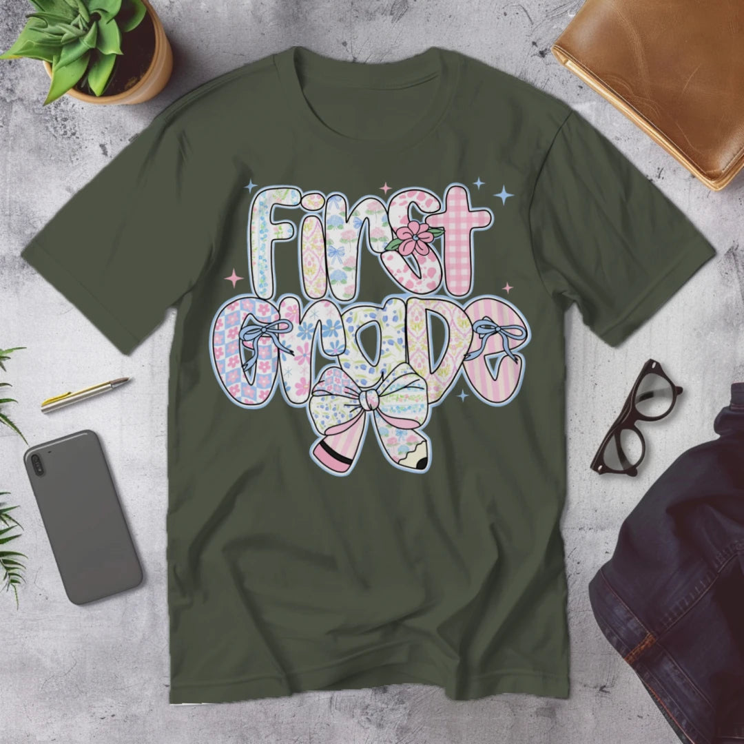 🌸 First Grade – Pastel Pattern Power 🎀✨