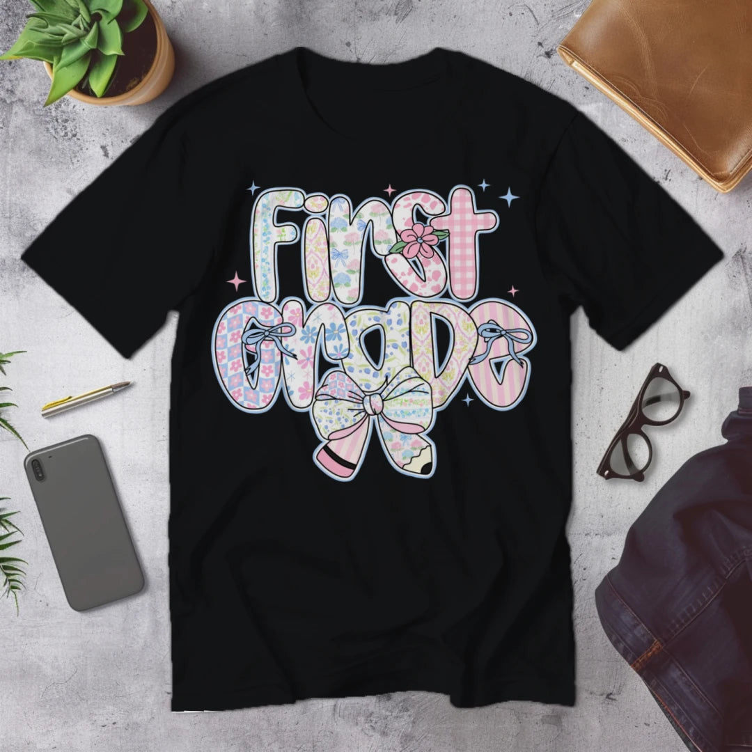 🌸 First Grade – Pastel Pattern Power 🎀✨