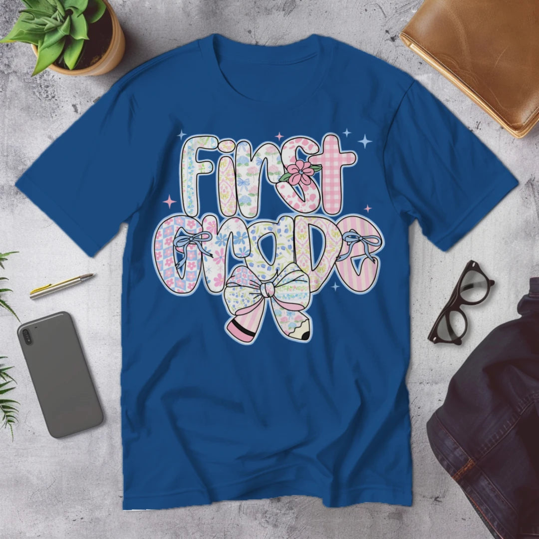 🌸 First Grade – Pastel Pattern Power 🎀✨